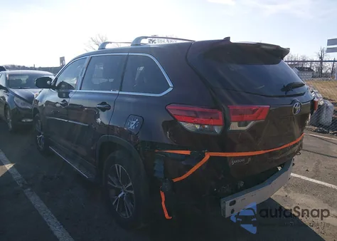 2019 Toyota Highlander Le Plus из США, поврежденный, VIN 5TDBZRFH1KS918274